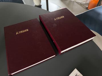 2x gebonden boek Atelier, magazine voor tekenaars/schilders