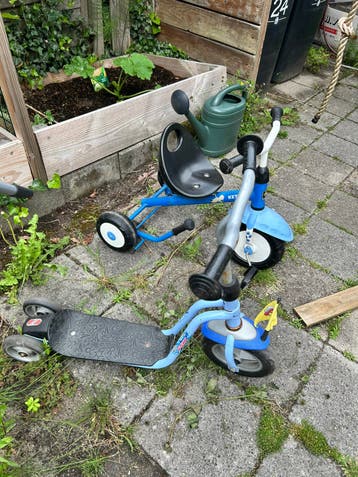 Driewieler en stepje