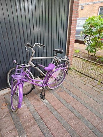 Oud ijzer: 2 fietsen voor onderdelen of recycling