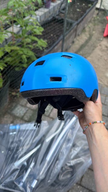 Gratis kinderhelm - Blauw, Maat XS (47-52 cm)