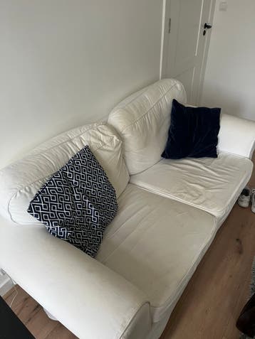 Bank Ektorp Ikea 2-zits wit