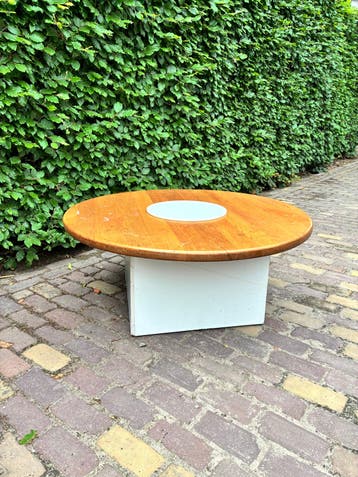 Knutseltafel voor kleuters met opbergbak - Massief eiken