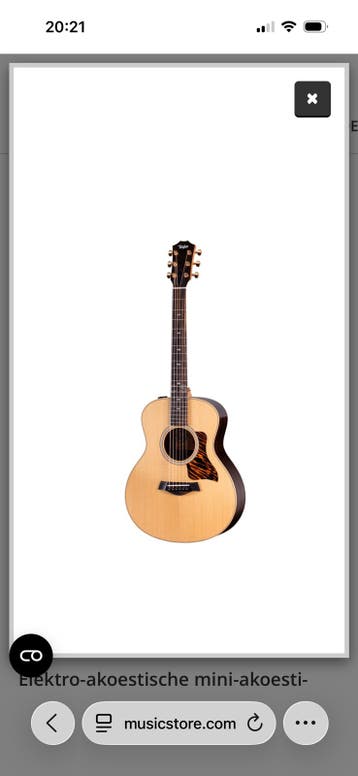 Taylor gs mini-e rosewood 50th anniversary (Gezocht)