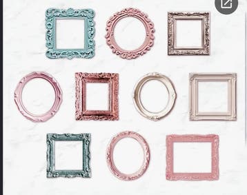 Gezocht: Fotolijstjes met glas en spiegels voor hobby