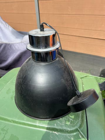 Zwarte Hanglamp in Goede Staat