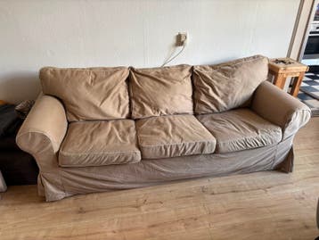 Comfortabele 3-zits bank met afneembare hoes