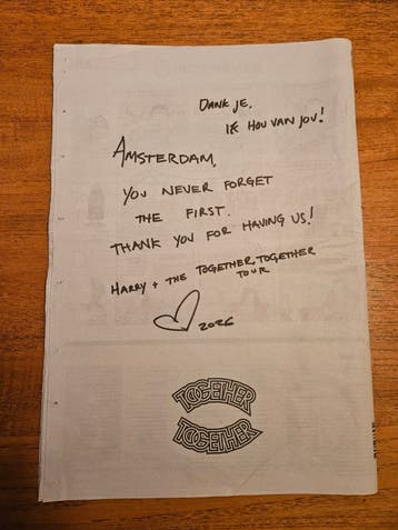 Parool Harry Styles advertentie gratis