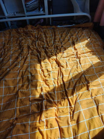 Wit metalen bedframe - 160x200