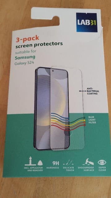 Screenprotectors samsung Galaxy S24 Gratis bij aankoop of €1