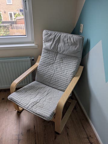 Poang Ikea stoel.