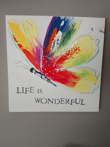 Canvas met leuke print