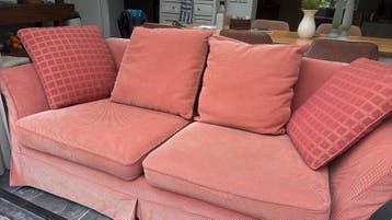 Gratis Oud roze bankstel 2,10 breed * 1m diep