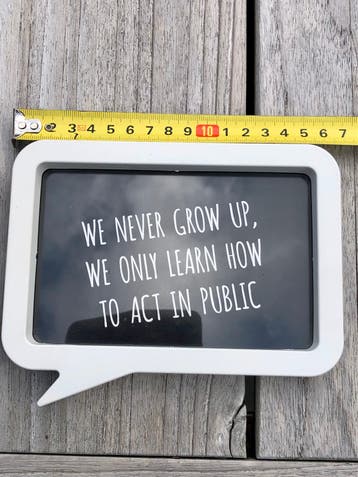 Decoratieve tekstwolk met inspirerende quote