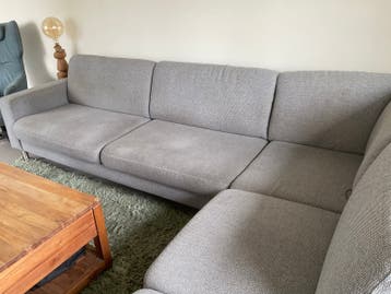 Grijze Hoekbank met Longchair - Comfortabel en Modern