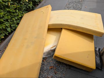 Gratis schuim voor kussens