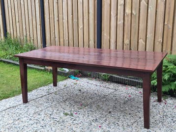 Teakhouten tafel, Gratis ophalen voor de liefhebber