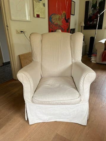 Fauteuil écru
