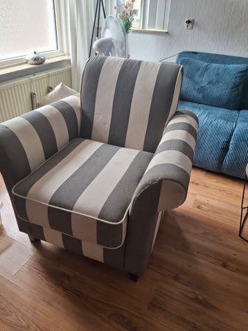 Comfortabele fauteuil met strepen - Gratis afhalen