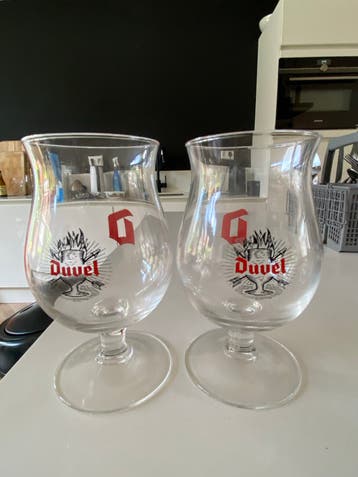 2 Duvel glazen - geheel gaaf