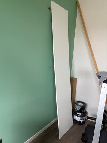 Ikea Pax witte deur met scharnieren 50x229cm
