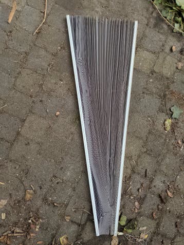 Plisségordijnen grijs 910x2124 mm 6 stuks