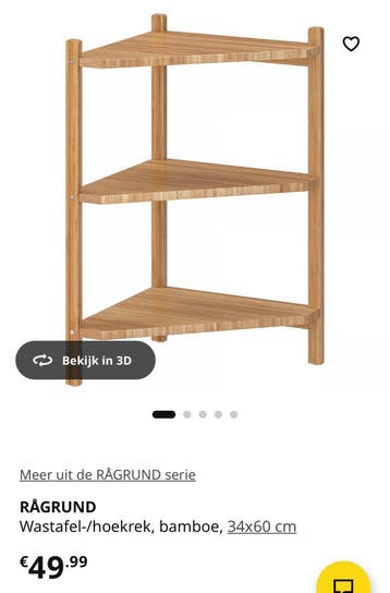 Ikea RÅGRUND hoekrek