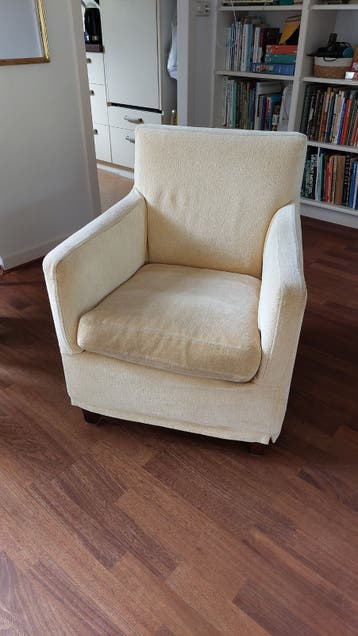 Gratis Fauteuil, heerlijke zit, kleur vanille(vla)
