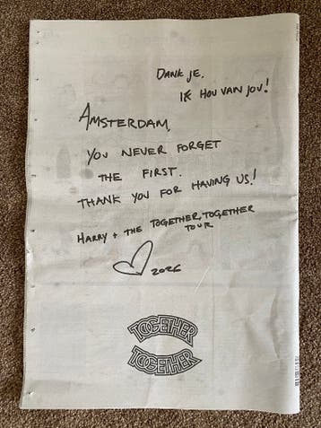 Het Parool Harry Styles advertentie
