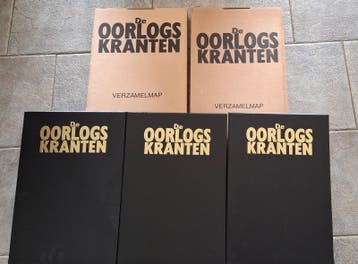 Complete set De Oorlogskranten (5 verzamelmappen) - WW2 Repr