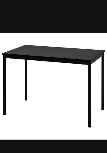 Zwarte Ikea eettafel 110 cm gratis afhalen
