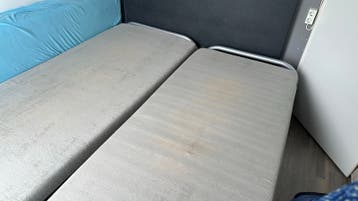 Uitschuifbaar bed / logeerbed met 2 matrassen