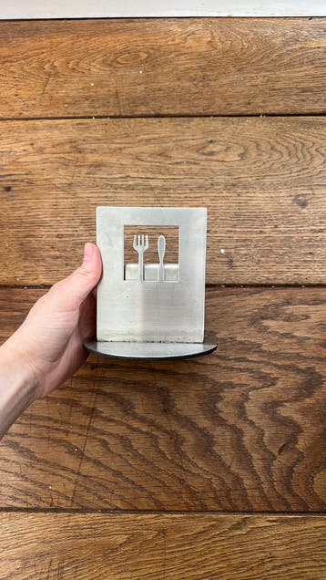 Houder voor menukaart