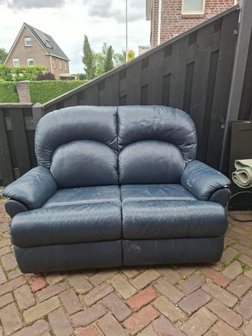 Gratis tweepersoonsbank van leer