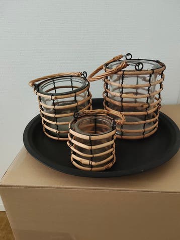Plateau voor kaarsen