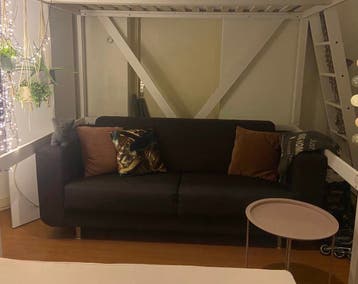 Comfortabele grijze tweezitsbank