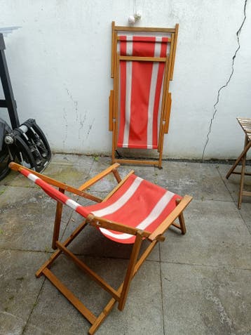 Strand- / ligstoelen (2x)