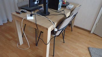 Gratis mooie eet tafel licht eiken