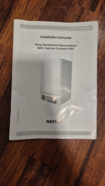 Installatie-instructie Nefit TopLine Compact HRC Gaswandkete