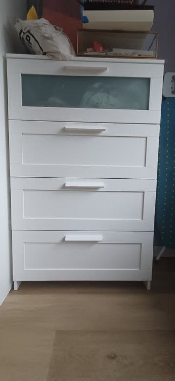 IKEA brimnes ladekast met 4 lades, wit, gebruikt