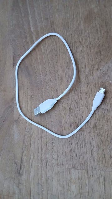 Kabel usb naar usb-micro wit lang