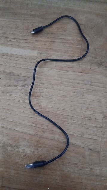 Kabel zwart usb naar usb-micro