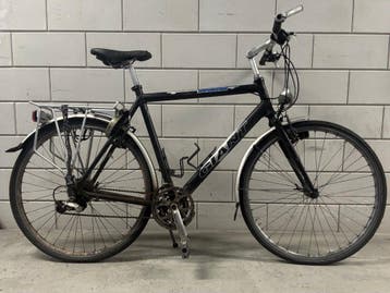 Black bike needs repair