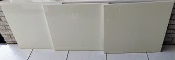 3 Deuren voor Besta kast Ikea 60x64cm hoogglans wit