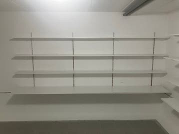 Wandsysteem- Wandrek - Planken - Plankhouders - Muur-rails