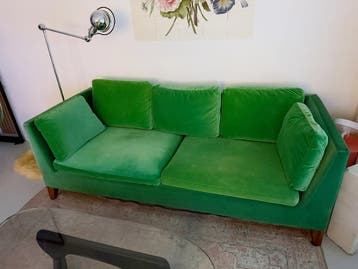 Ikea bank Stockholm fluweel groen