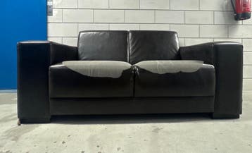 Old black sofa