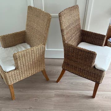 Rotan stoelen 6 stuk eetkamer