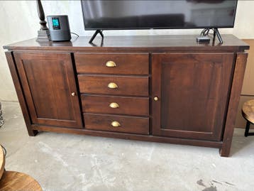 Gratis- Teakhouten Dressoir - 175x46x85 cm