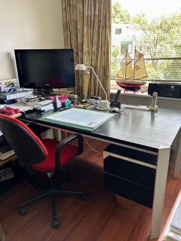 GRATIS af te halen kantoorbureau 180x90x75