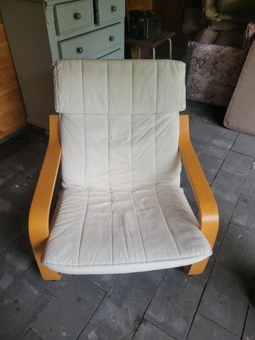 Gratis fauteuil  ikea creme